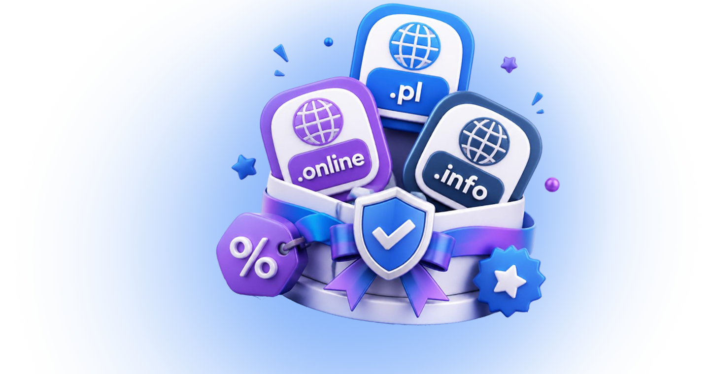 Domena .PL + .ONLINE + .INFO